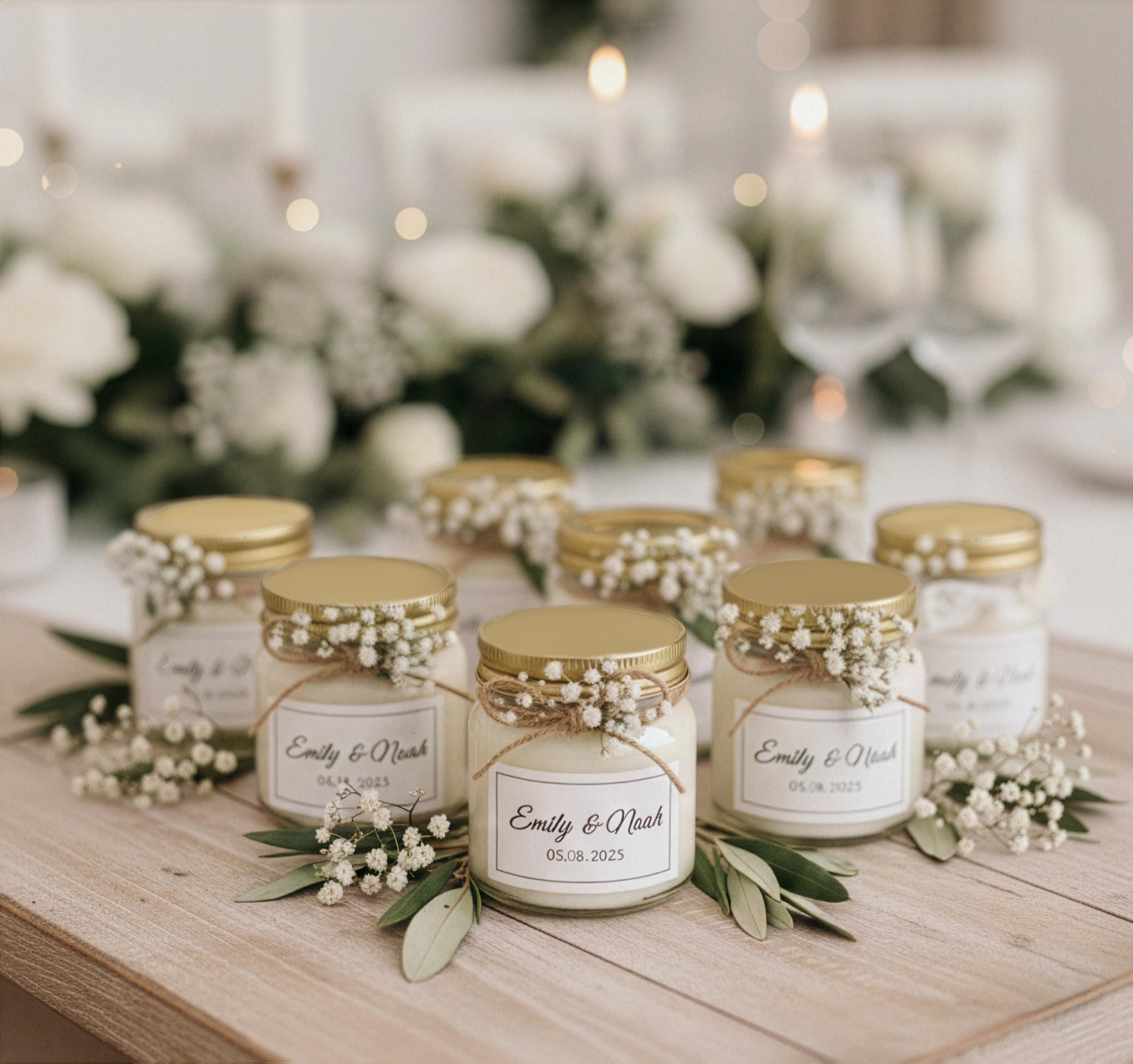 Velas personalizadas para bodas y celebraciones
